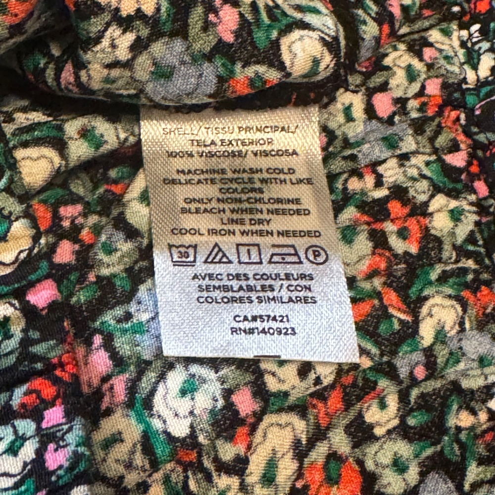 NWT Loft Mini Skirt Artsy Floral Multi Color XL - Picture 4 of 6